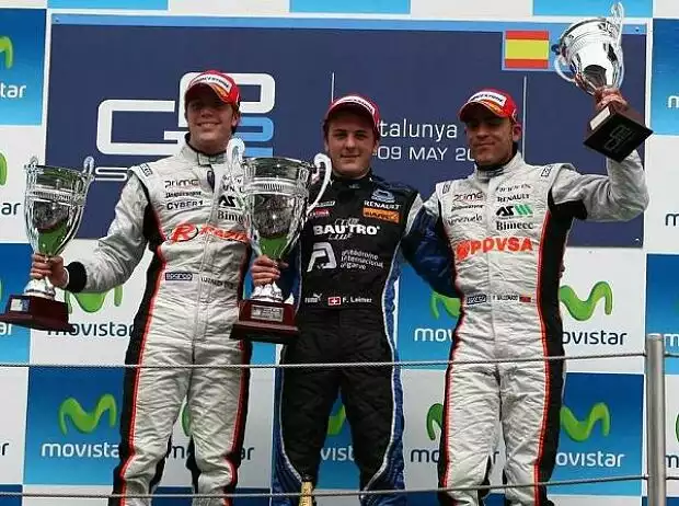 Titel-Bild zur News: Pastor Maldonado, Luiz Razia, Fabio Leimer