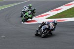 Leon Haslam (Alstare), Tom Sykes (Kawasaki) und Cal Crutchlow (Yamaha)