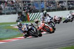 Leon Haslam (Alstare), Max Biaggi (Aprilia) und James Toseland (Yamaha)