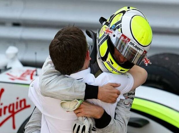 Nick Fry und Jenson Button