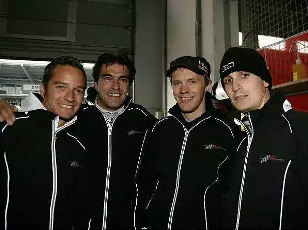 Oliver Jarvis, Lucas Luhr, Mattias Ekström, Timo Scheider Titel-Bild zur News: Oliver Jarvis, Lucas Luhr, Mattias Ekström, Timo Scheider
