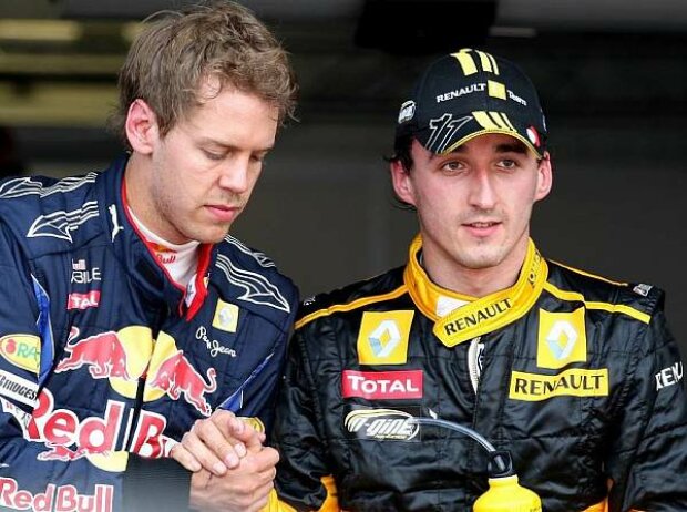 Titel-Bild zur News: Robert Kubica, Sebastian Vettel