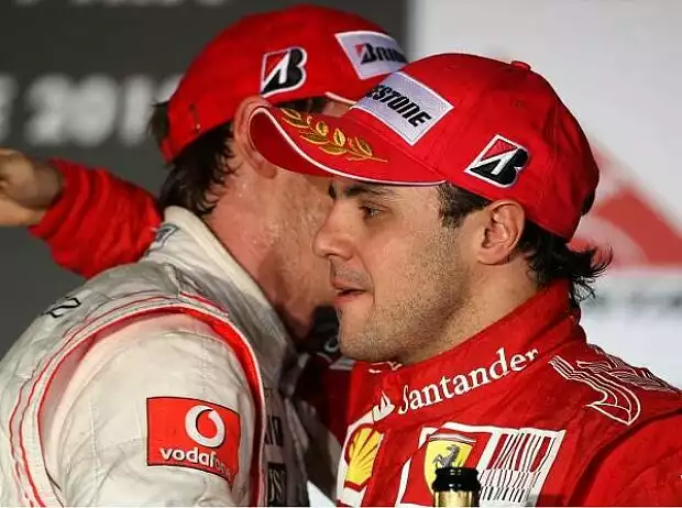 Titel-Bild zur News: Felipe Massa und Jenson Button
