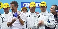 Pedro Lamy, Uwe Alzen, Augusto Farfus, Mario Theissen (BMW Motorsport Direktor)
