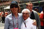 Mick Jagger und Bernie Ecclestone (Formel-1-Chef) 