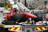 Bild zum Inhalt: Alonso-Unfallchassis ein Totalschaden