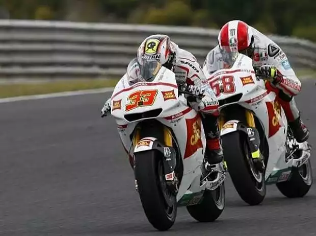 Marco Simoncelli, Marco Melandri Titel-Bild zur News: Marco Simoncelli, Marco Melandri