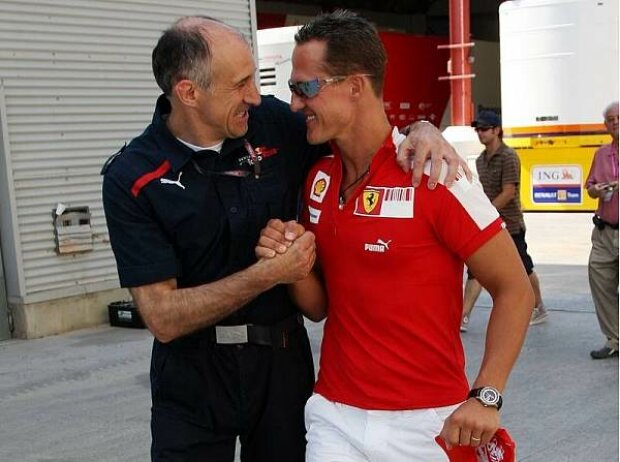 Titel-Bild zur News: Franz Tost (Teamchef), Michael Schumacher