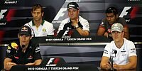 Michael Schumacher, Jarno Trulli, Mark Webber, Rubens Barrichello, Karun Chandhok