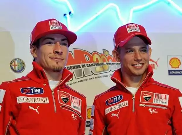 Nicky Hayden; Casey Stoner Titel-Bild zur News: Nicky Hayden; Casey Stoner