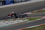 Michael Schumacher (Mercedes) vor Fernando Alonso (Ferrari)