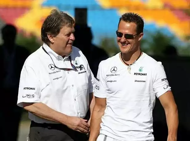Norbert Haug und Michael Schumacher Titel-Bild zur News: Norbert Haug und Michael Schumacher