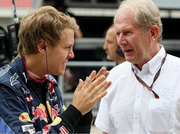 Sebastian Vettel und Helmut Marko Sebastian Vettel und Helmut Marko