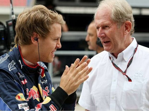 Sebastian Vettel und Helmut Marko