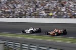 Graham Rahal (Fisher) blockt Dario Franchitti (Ganassi) 