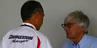 Bernie Ecclestone (Formel-1-Chef), Hiroshi Yasukawa (Motorsportdirektor Bridgestone)
