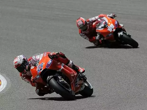 Nicky Hayden; Casey Stoner Titel-Bild zur News: Nicky Hayden; Casey Stoner