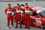 Timo Scheider, Richard Westbrook und Marco Holzer (BMS Porsche) 