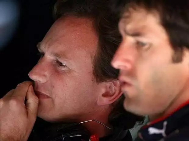 Christian Horner und Mark Webber Titel-Bild zur News: Christian Horner und Mark Webber