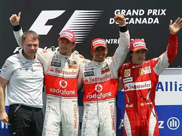 Jenson Button, Lewis Hamilton und Fernando Alonso Titel-Bild zur News: Jenson Button, Lewis Hamilton und Fernando Alonso