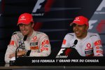 Jenson Button und Lewis Hamilton (McLaren) 