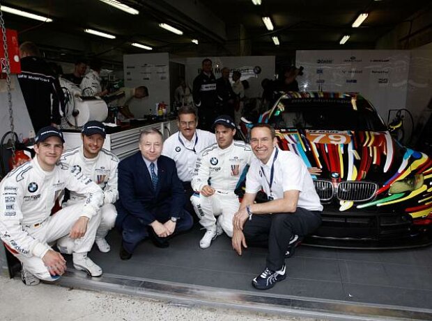 Titel-Bild zur News: Dirk Werner, Marco Werner, Mario Theissen (BMW Motorsport Direktor), Jean Todt, Andy Priaulx
