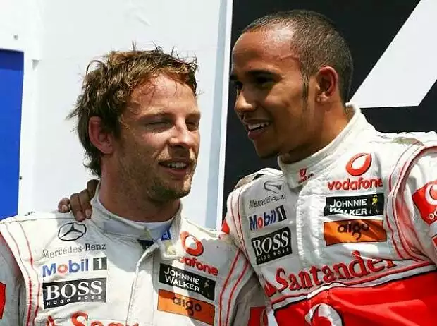 Titel-Bild zur News: Lewis Hamilton, Jenson Button