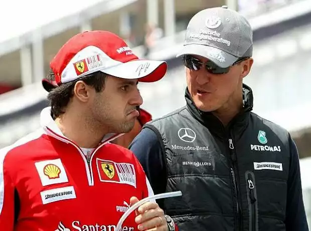 Felipe Massa und Michael Schumacher Titel-Bild zur News: Felipe Massa und Michael Schumacher