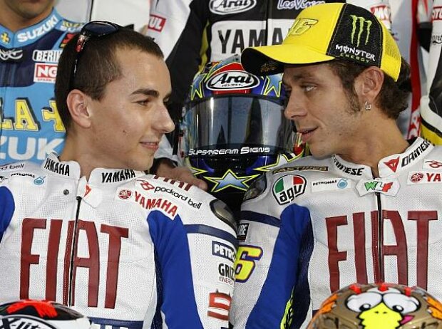 Jorge Lorenzo und Valentino Rossi Jorge Lorenzo und Valentino Rossi