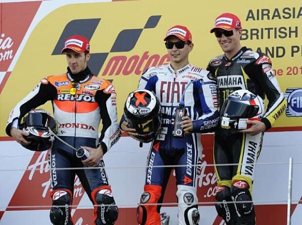 Andrea Dovizioso, Jorge Lorenzo, Ben Spies