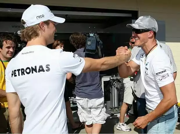 Nico Rosberg, Michael Schumacher Titel-Bild zur News: Nico Rosberg, Michael Schumacher