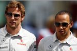 Jenson Button und Lewis Hamilton (McLaren) 