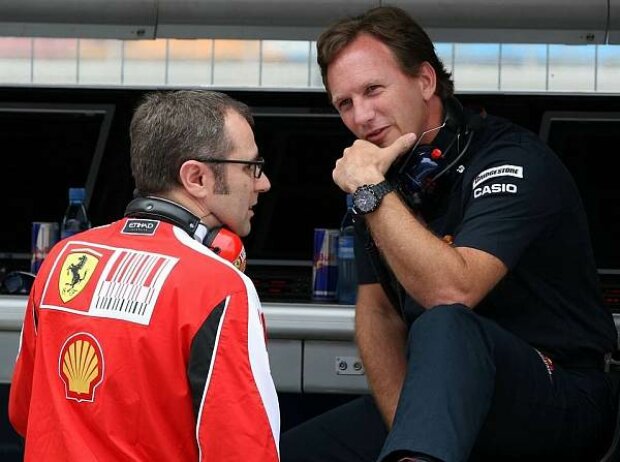 Christian Horner (Teamchef), Stefano Domenicali (Teamchef) Christian Horner (Teamchef), Stefano Domenicali (Teamchef)