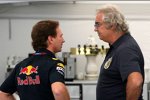 Christian Horner (Teamchef) (Red Bull) und Flavio Briatore