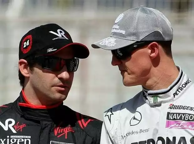 Timo Glock und Michael Schumacher Titel-Bild zur News: Timo Glock und Michael Schumacher