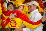 Kevin Harvick mit Ehefrau DeLana und Richard Childress 