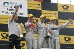 Mattias Ekström (Abt-Audi), Jamie Green (Persson-Mercedes) und Bruno Spengler (HWA-Mercedes)