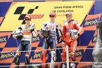 Daniel Pedrosa (Honda), Jorge Lorenzo (Yamaha) und  Casey Stoner (Ducati)