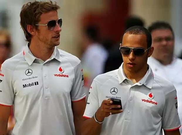 Titel-Bild zur News: Lewis Hamilton, Jenson Button