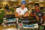 Bruno Senna und Karun Chandhok (HRT) 