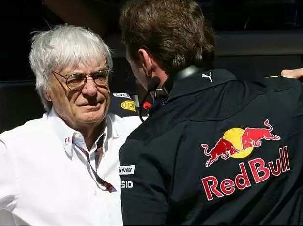 Bernie Ecclestone (Formel-1-Chef), Christian Horner (Teamchef) Titel-Bild zur News: Bernie Ecclestone (Formel-1-Chef), Christian Horner (Teamchef)