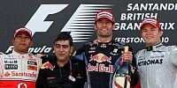 Bild zum Inhalt: Webber: "Nummer zwei" siegt in Silverstone!