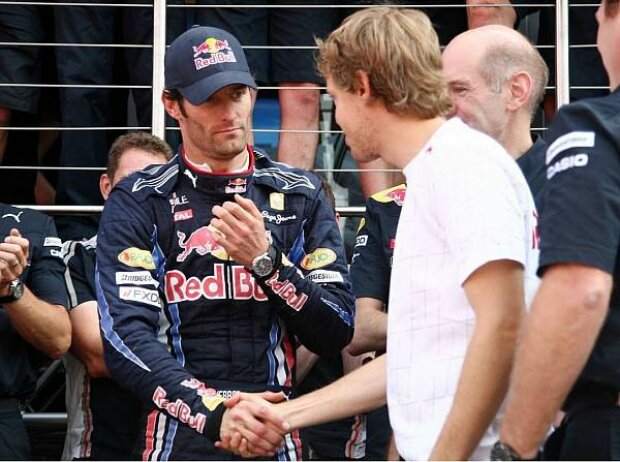 Titel-Bild zur News: Mark Webber und Sebastian Vettel