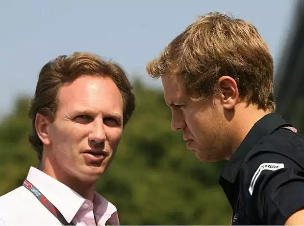 Titel-Bild zur News: Christian Horner und Sebastian Vettel