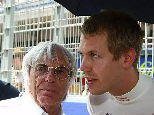 Titel-Bild zur News: Sebastian Vettel, Bernie Ecclestone (Formel-1-Chef)