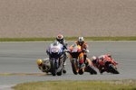 Jorge Lorenzo (Yamaha) vor Daniel Pedrosa (Honda)