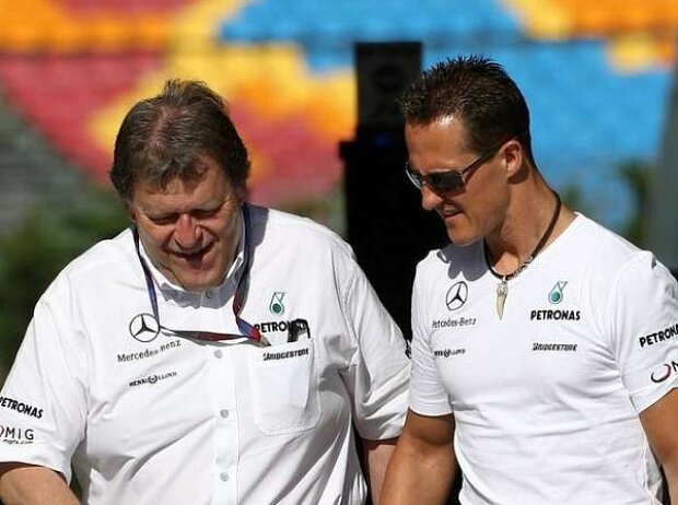 Titel-Bild zur News: Norbert Haug und Michael Schumacher