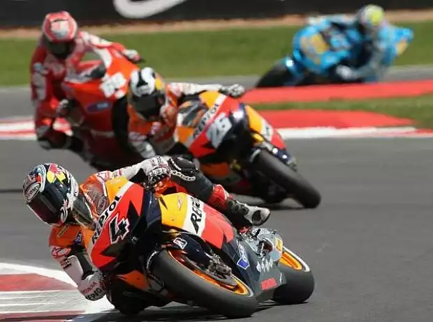 Andrea Dovizioso, Dani Pedrosa, Nicky Hayden, Loris Capirossi Titel-Bild zur News: Andrea Dovizioso, Dani Pedrosa, Nicky Hayden, Loris Capirossi