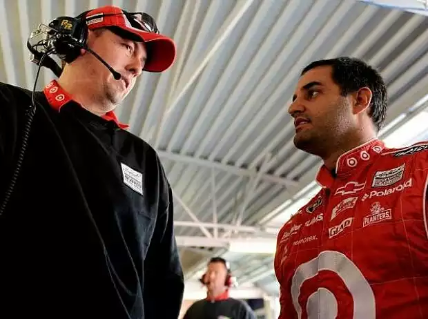 Juan Pablo Montoya Brian Pattie Crewchief Titel-Bild zur News: Juan Pablo Montoya Brian Pattie Crewchief