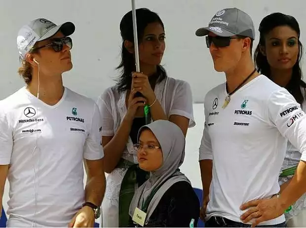 Nico Rosberg und Michael Schumacher Titel-Bild zur News: Nico Rosberg und Michael Schumacher
